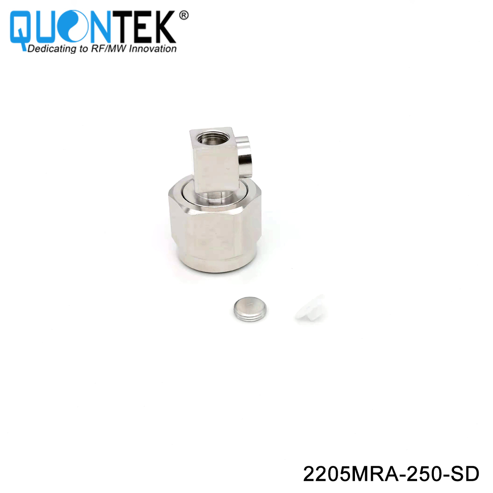 Low PIM Connector,2.2-5 RA Male for .250"/RG401/SPP250 cable,Solder type