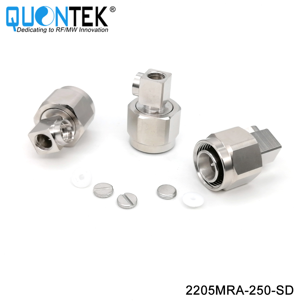 Low PIM Connector,2.2-5 RA Male for .250"/RG401/SPP250 cable,Solder type
