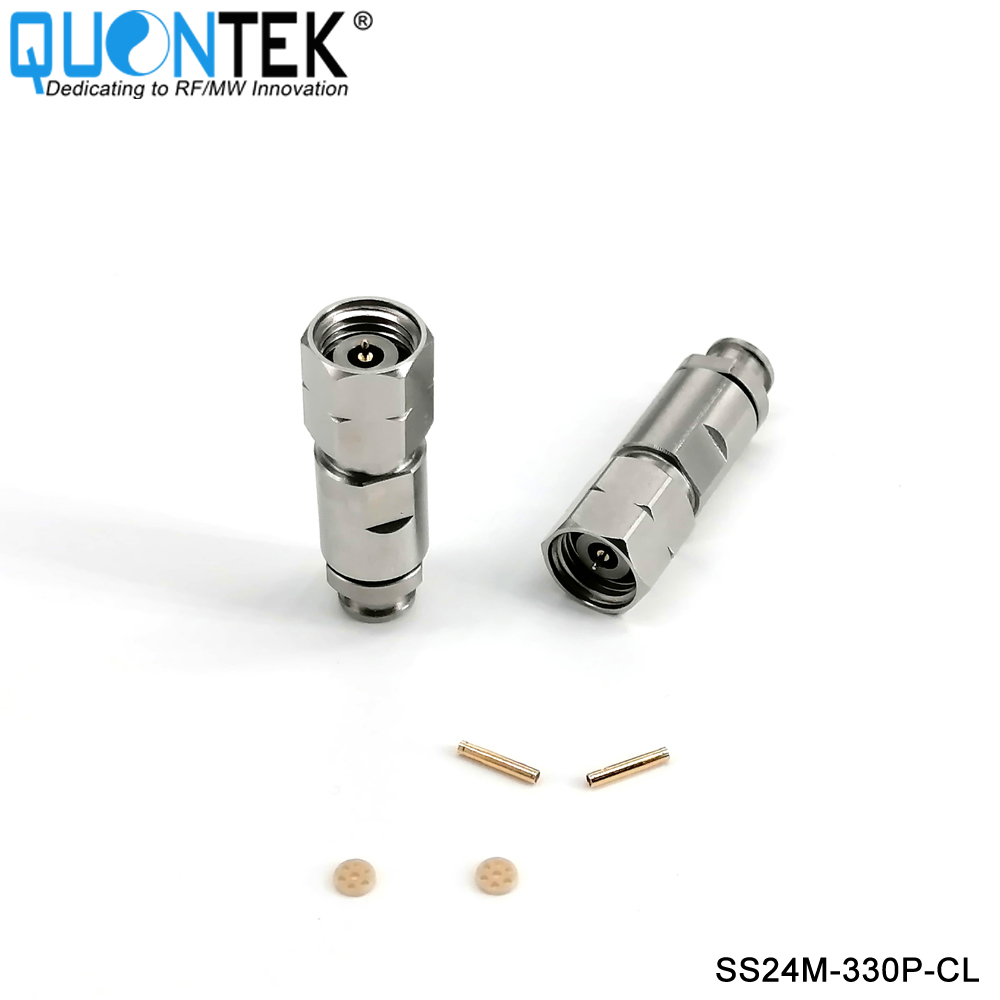 Precision connctor,2.4mm male for QTB330P cable,Clamp type,to 50GHz