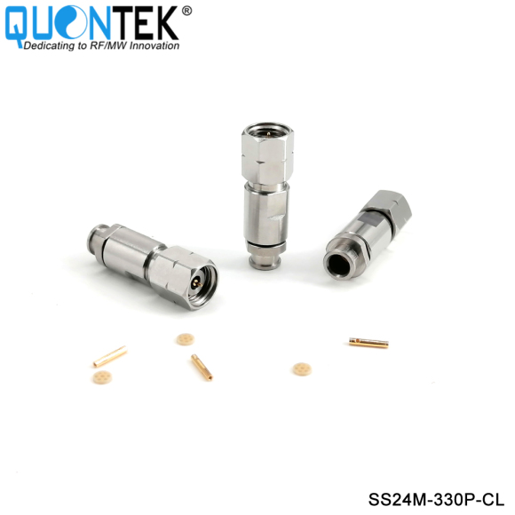 Precision connctor,2.4mm male for QTB330P cable,Clamp type,to 50GHz