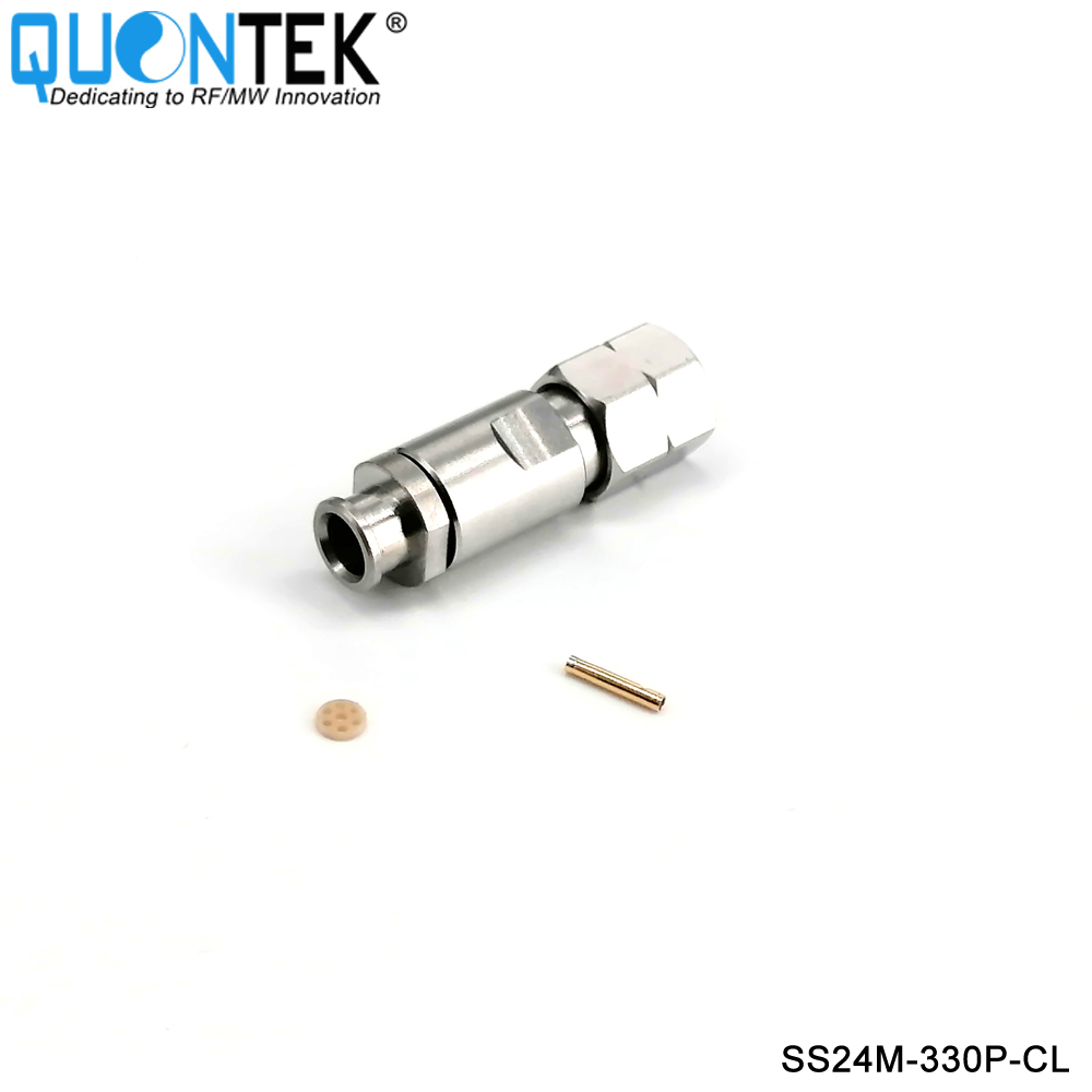 Precision connctor,2.4mm male for QTB330P cable,Clamp type,to 50GHz