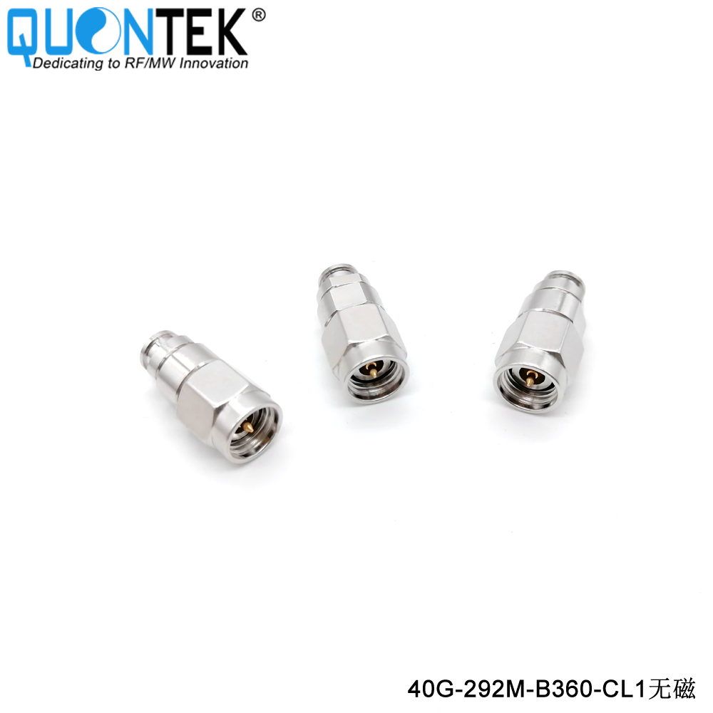 High frequency non-magnetic connector,2.92 Male for QTB360 cable,Clamp type,to 40GHz