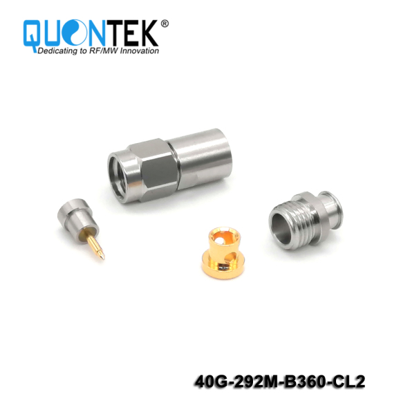 Precision connctor,2.92mm male for QTB360 cable,Clamp type 2,to 40GHz