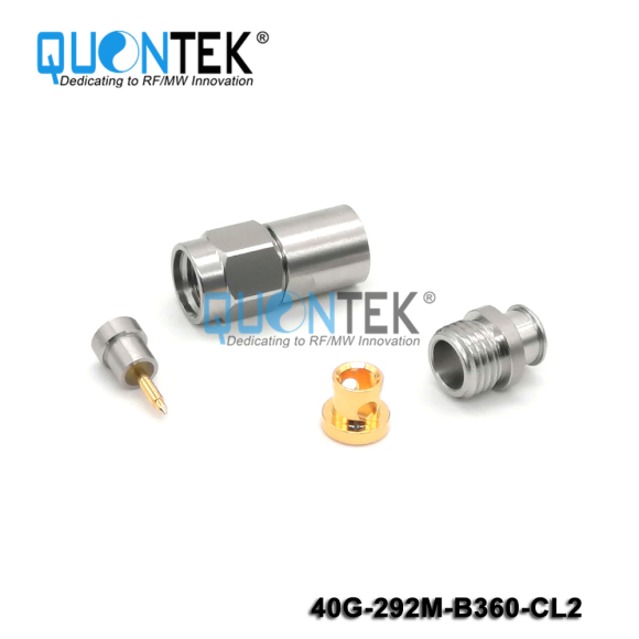 Precision connctor,2.92mm male for QTB360 cable,Clamp type 2,to 40GHz