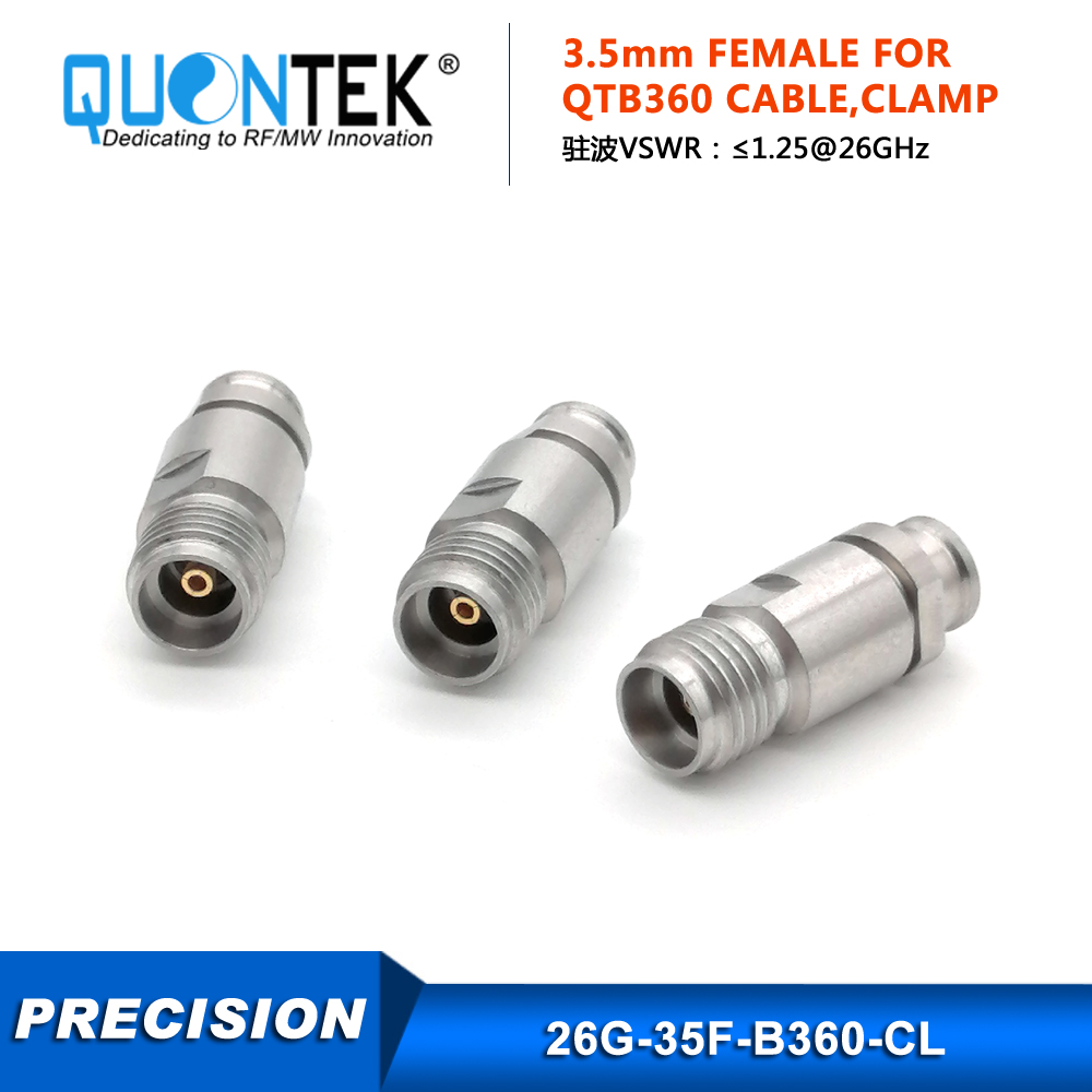 Precision connctor,3.5mm female for QTB360 cable,Clamp type,to 26.5GHz