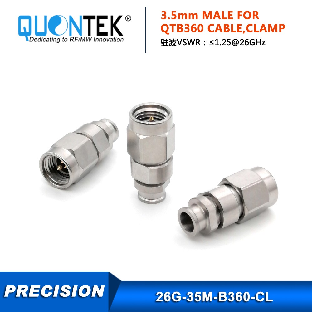 Precision connctor,3.5mm male for QTB360 cable,Clamp type,to 26.5GHz
