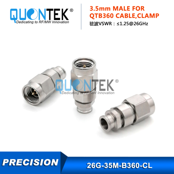 Precision connctor,3.5mm male for QTB360 cable,Clamp type,to 26.5GHz Precision connctor,3.5mm male for QTB360 cable,Clamp type,to 26.5GHz