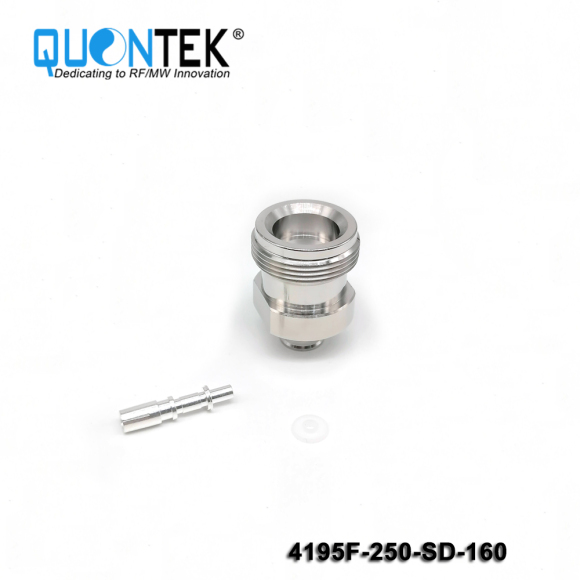 Low PIM Connector,4.1-9.5 female,.250"/RG401/SF250 Cable,Solder Type