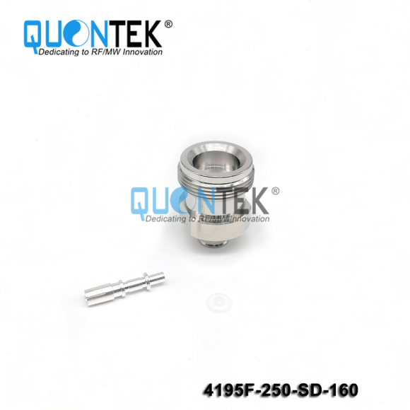 Low PIM Connector,4.1-9.5 female,.250"/RG401/SF250 Cable,Solder Type
