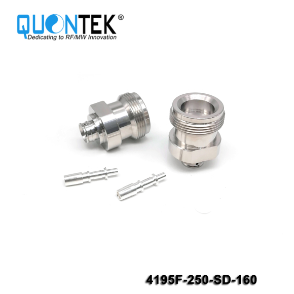 Low PIM Connector,4.1-9.5 female,.250"/RG401/SF250 Cable,Solder Type