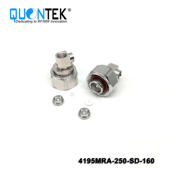 Low PIM Connector,4.1-9.5 RA male,.250"/RG401/SF250 Cable,Solder Type