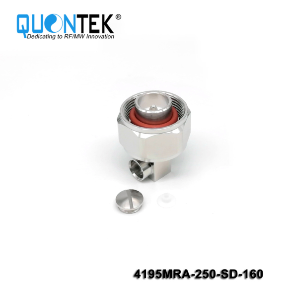 Low PIM Connector,4.1-9.5 RA male,.250"/RG401/SF250 Cable,Solder Type