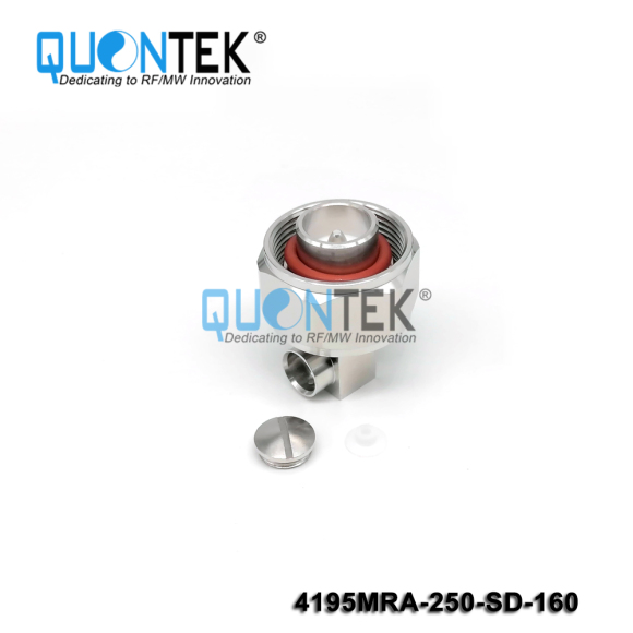 Low PIM Connector,4.1-9.5 RA male,.250"/RG401/SF250 Cable,Solder Type
