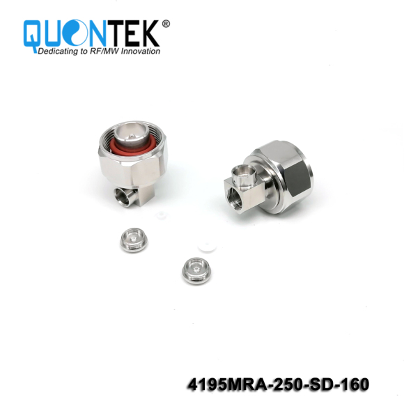 Low PIM Connector,4.1-9.5 RA male,.250"/RG401/SF250 Cable,Solder Type