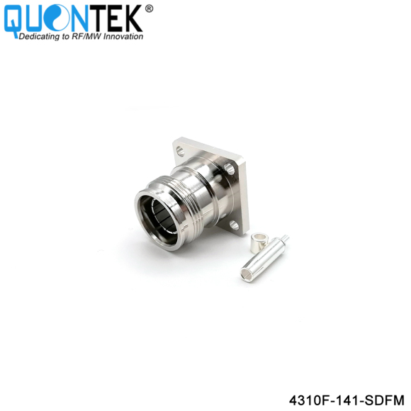 Low PIM Connector,4.3-10 Female for 141/RG402/TFT402 Cable,Solder Type