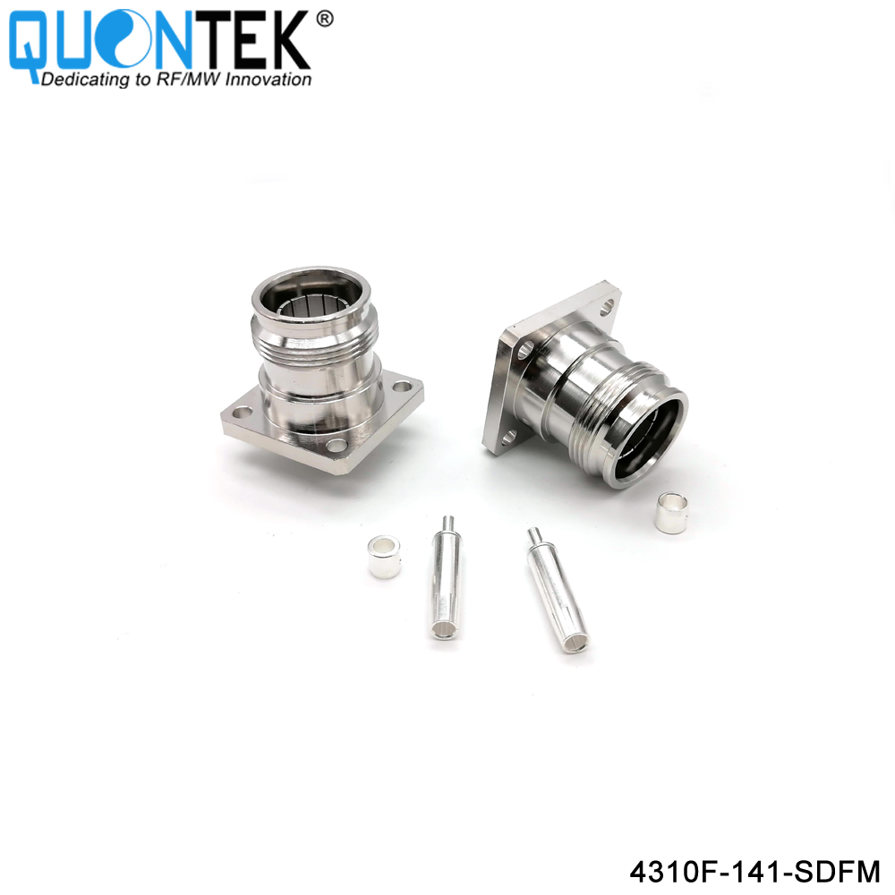 Low PIM Connector,4.3-10 Female for 141/RG402/TFT402 Cable,Solder Type