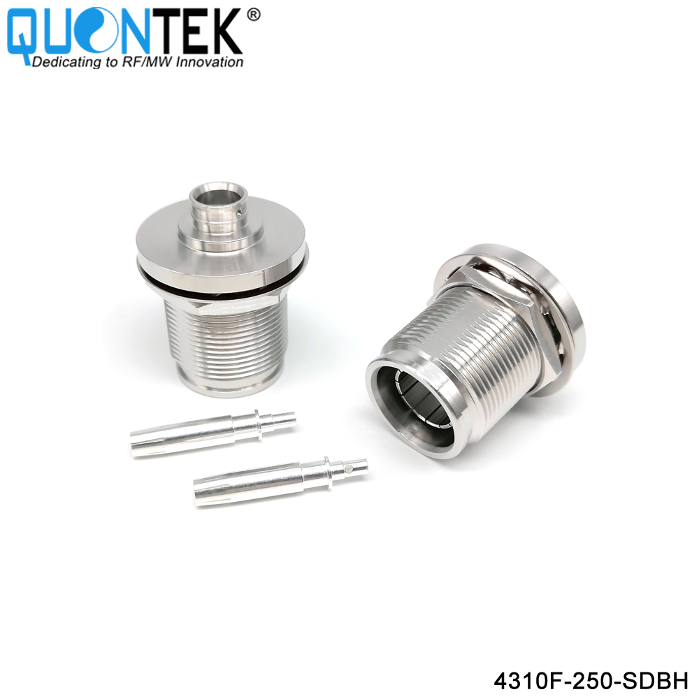 Low PIM Connector,4.3-10 BH female,.250"/RG401/SPP250 Cable,Solder Type