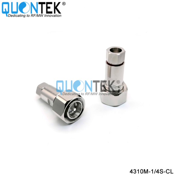 Low PIM Connector,4.3-10 Male,.250"/RG401/SPP250 Cable,Clamp Type
