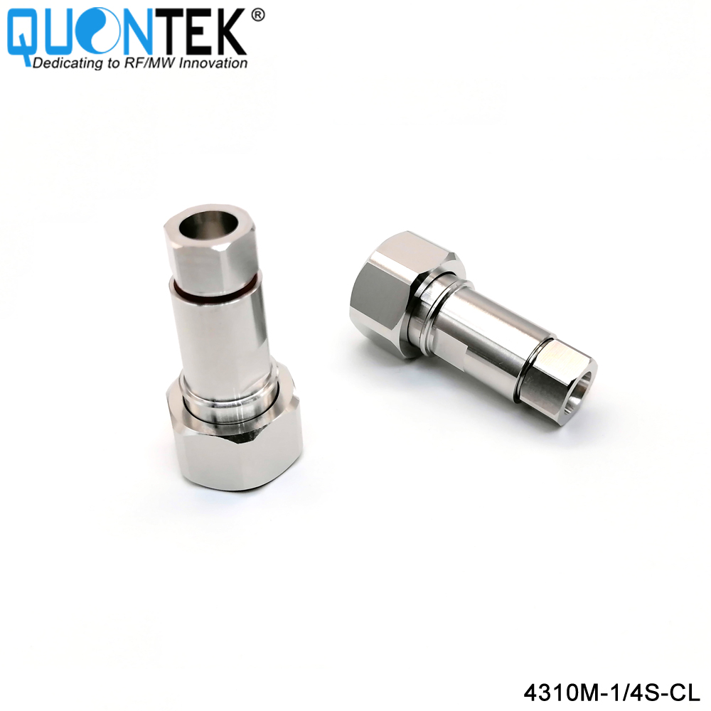 Low PIM Connector,4.3-10 Male,1/4"S Cable,Clamp Type