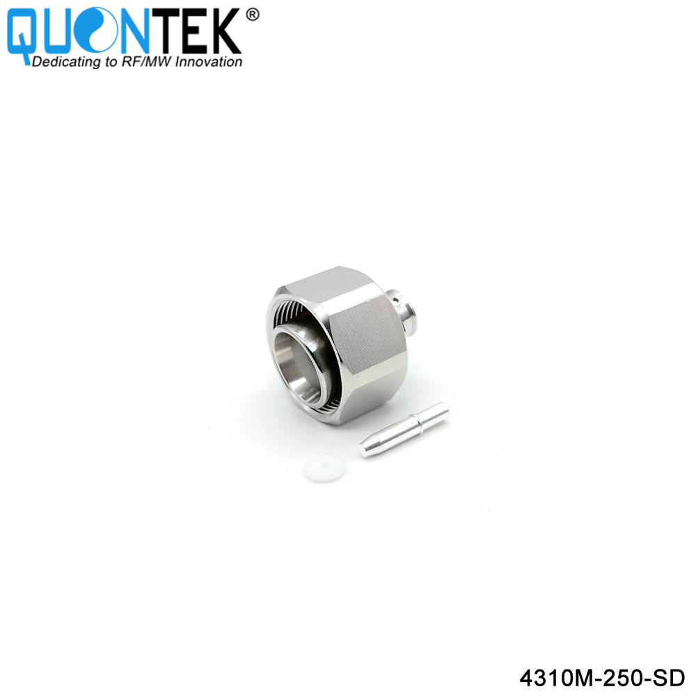 Low PIM Connector,4.3-10 Male for .250"Cable