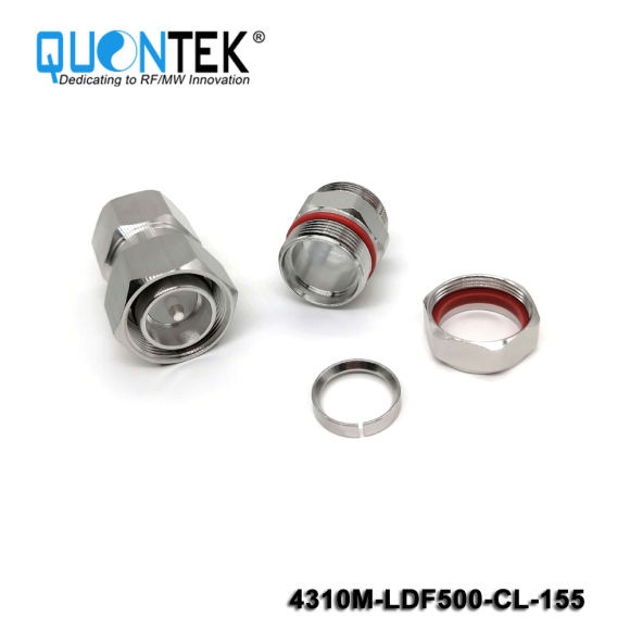 Low PIM Connector,4.3-10 Male,1/2" corrugated Cable,Clamp Type