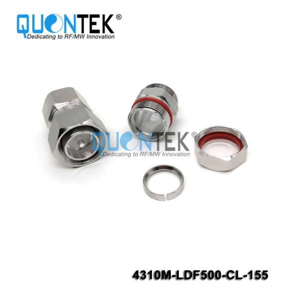 Low PIM Connector,4.3-10 Male,1/2" corrugated Cable,Clamp Type