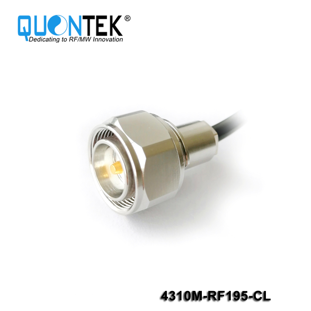 Standard Connector,4.3-10 Male,RG58/RG303/RF195 Cable,Clamp Type