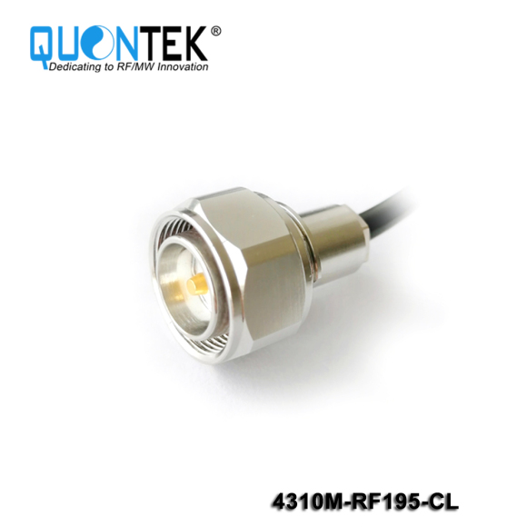 Standard Connector,4.3-10 Male,RG58/RG303/RF195 Cable,Clamp Type