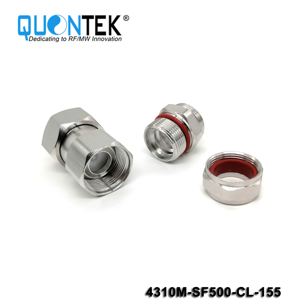 Low PIM Connector,4.3-10 Male,Super Flex 1/2" Cable,Clamp Type