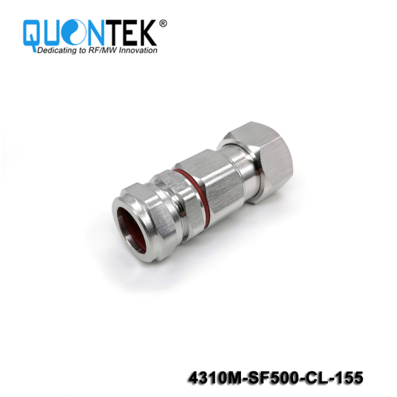 Low PIM Connector,4.3-10 Male,Super Flex 1/2" Cable,Clamp Type