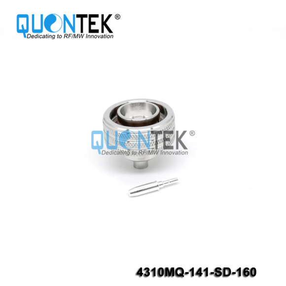 Low PIM Connector,4.3-10 Male Quick Lock for .141/RG402/QTC400 Cable,Solder Type