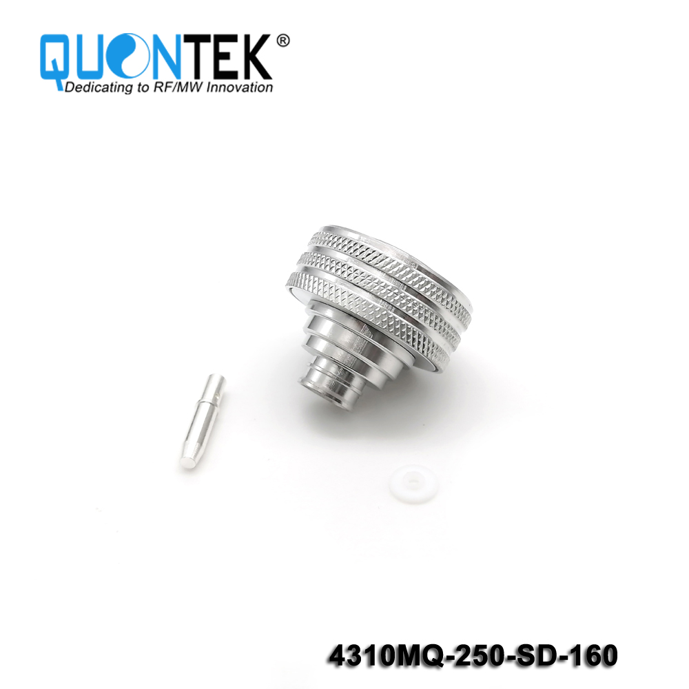 Low PIM Connector,4.3-10 Male Quick Lock for ."250/RG401/SF250/Super Flex 1/4" Cable,Solder Type