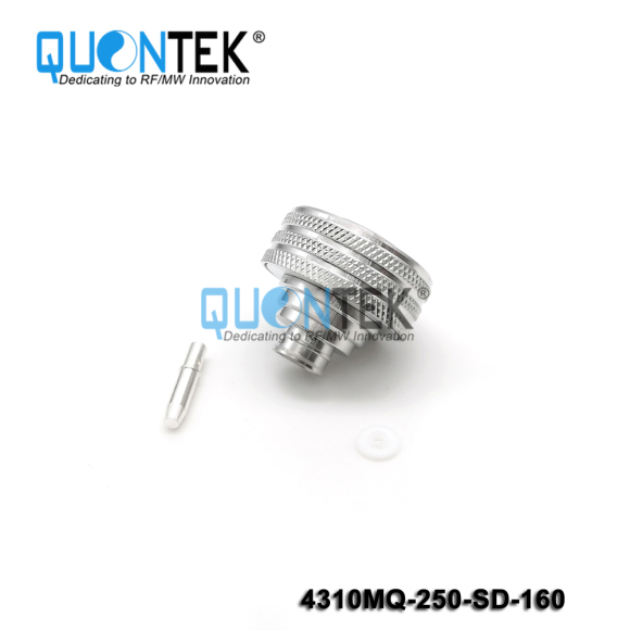 Low PIM Connector,4.3-10 Male Quick Lock for ."250/RG401/SF250/Super Flex 1/4" Cable,Solder Type