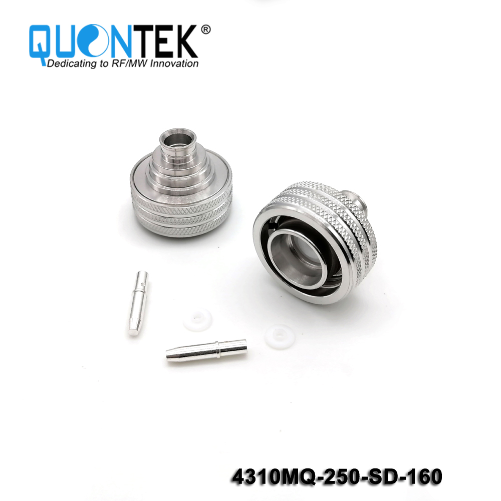 Low PIM Connector,4.3-10 Male Quick Lock for ."250/RG401/SF250/Super Flex 1/4" Cable,Solder Type
