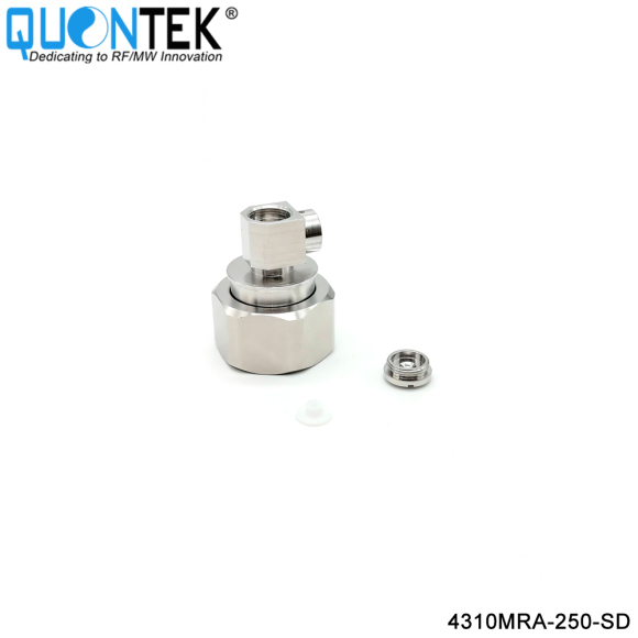 Low PIM Connector,4.3-10 RA Male,.250"/RG401/SPP250 Cable,Solder Type