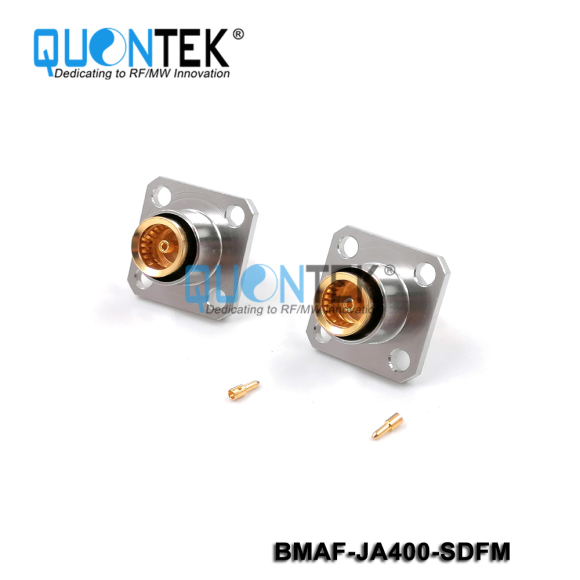 BMA FFMALE,FOR JA400 CABLE,FLANGE MOUNTED,SOLDER TYPE