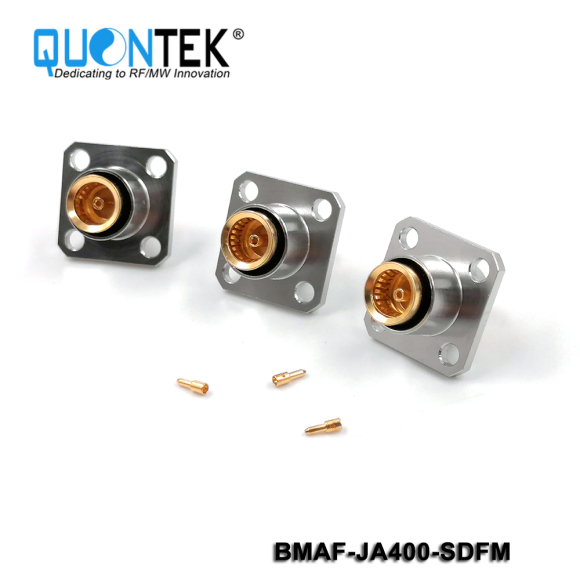 BMA FFMALE,FOR JA400 CABLE,FLANGE MOUNTED,SOLDER TYPE