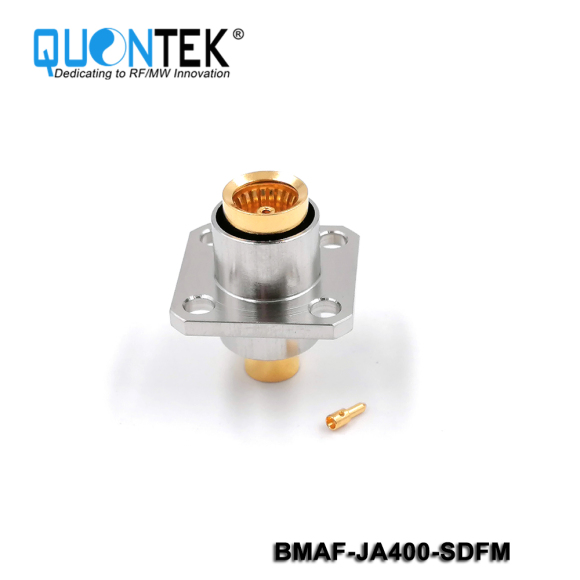BMA FFMALE,FOR JA400 CABLE,FLANGE MOUNTED,SOLDER TYPE