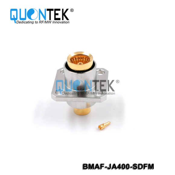 BMA FFMALE,FOR JA400 CABLE,FLANGE MOUNTED,SOLDER TYPE