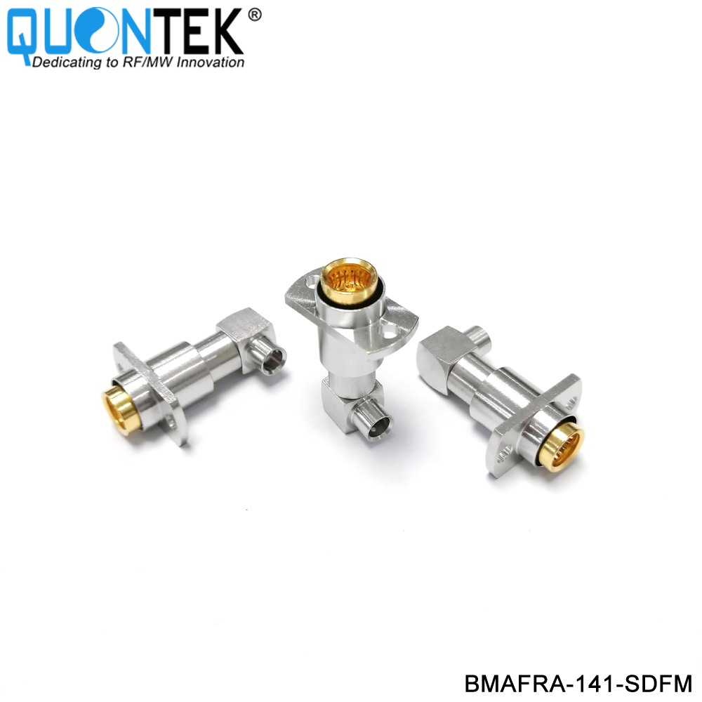 Standard Connector,BMA R/A female,.141" Cable,Solder type