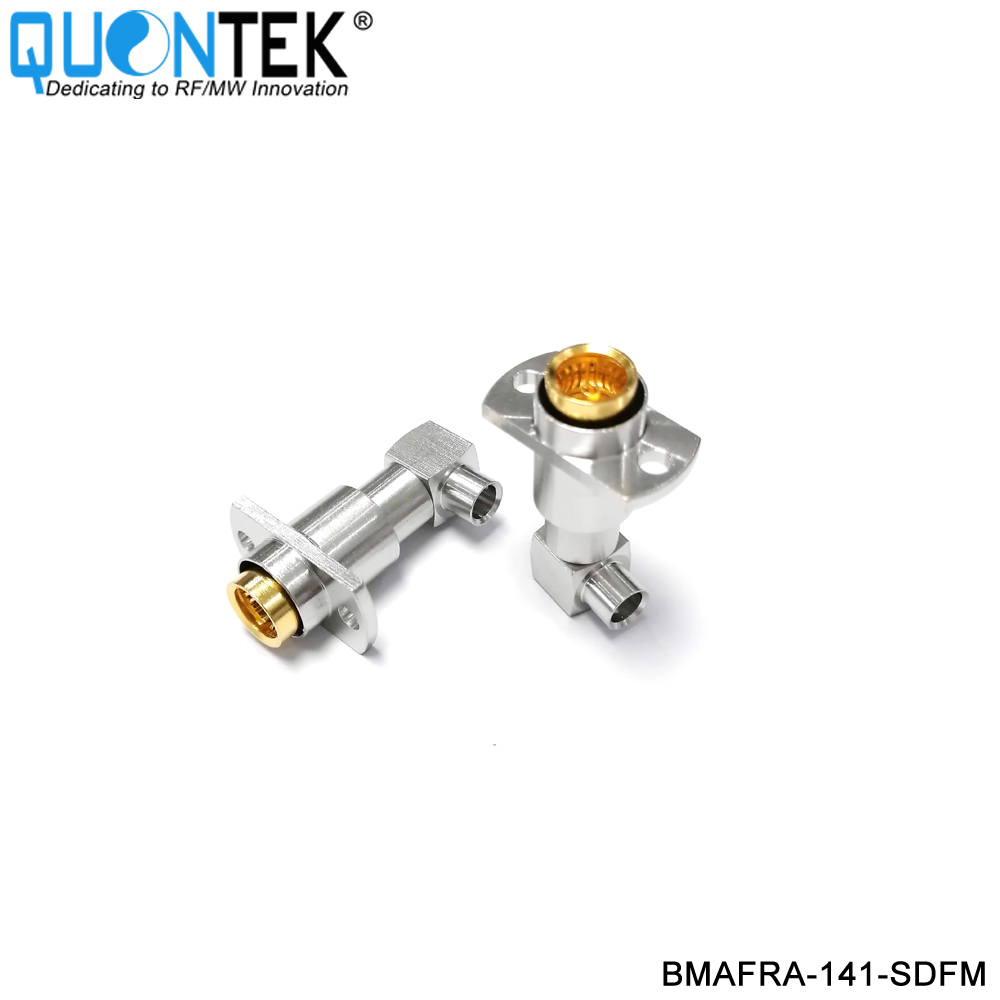 Standard Connector,BMA R/A female,.141" Cable,Solder type