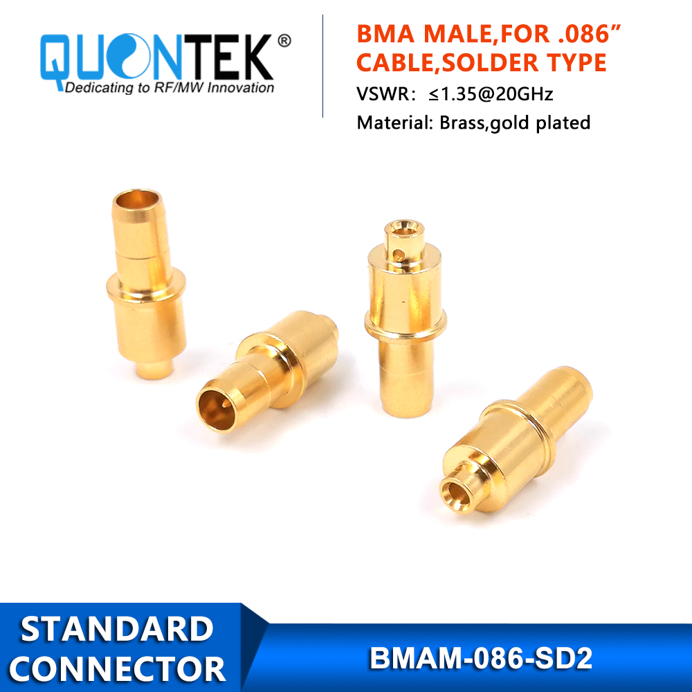 Standard Connctor,BMA male for .086"cable,Solder type