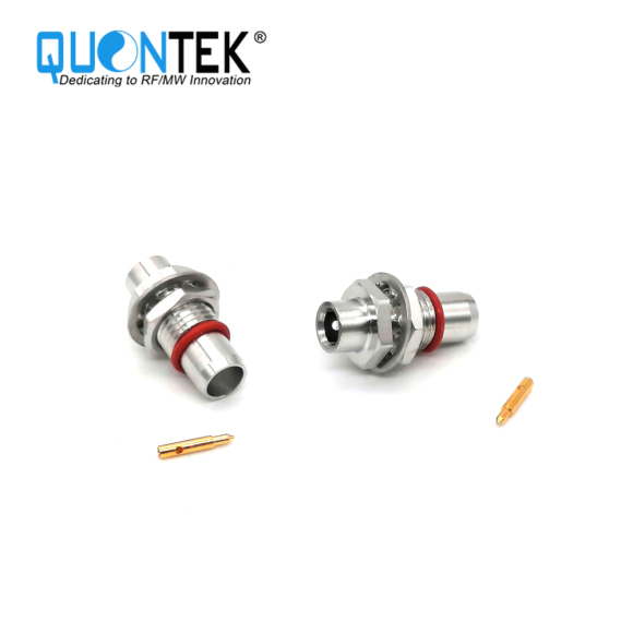 Standard Connctor,BMA male for .141"cable,Solder type,Bulkhead mounted