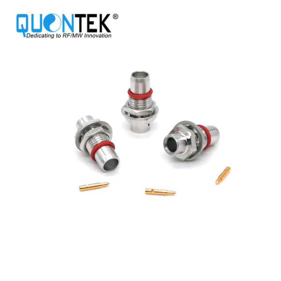 Standard Connctor,BMA male for .141"cable,Solder type,Bulkhead mounted