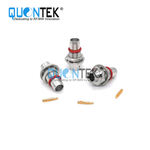 Standard Connctor,BMA male for .141"cable,Solder type,Bulkhead mounted