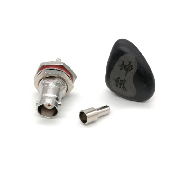 Standard connector,BNC Female,Bulkhead mounted,for RG316/RG174/RF100 cable