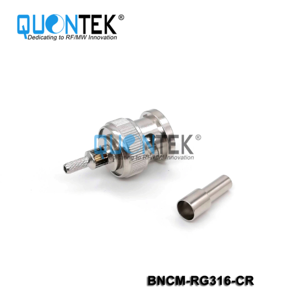 Standard connector,BNC male for RG316,RG174,RF100 cable