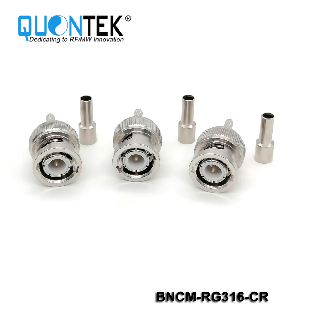 Standard connector,BNC male for RG316,RG174,RF100 cable