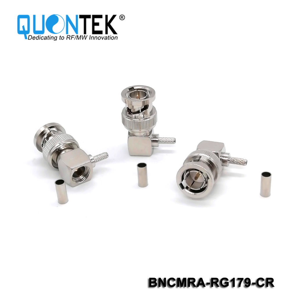 Standard connector,BNC RA male for RG179 cable