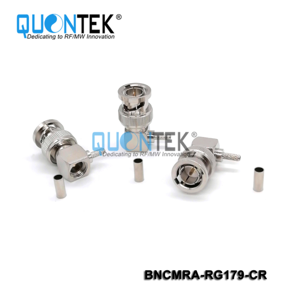 Standard connector,BNC RA male for RG179 cable